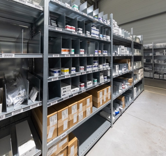 Almacenamiento de piezas ligeras en Prospace +
